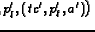 $l'=\left({lc}', p'_l,
\left({tc}', p'_t, a'\right)\right)$
